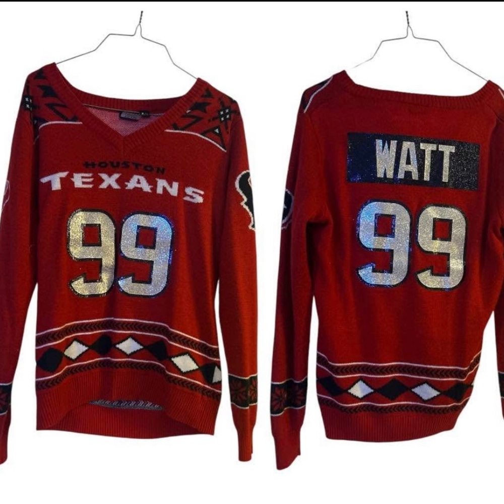 Houston Texans Red Sweater